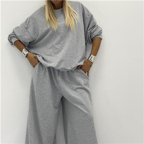 Completo in cotone garzato over MY STYLE